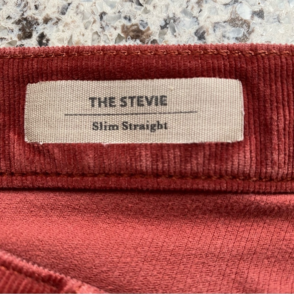 ADRIANO GOLDSCHMIED The Stevie Slim Straight Corderoys Rust 27R - Picture 6 of 10